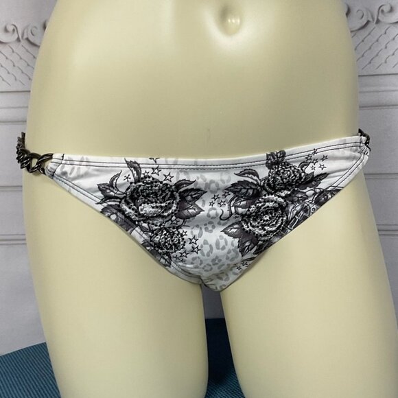 Sinful By Affliction Sarasota Chain Bikini Bottom Guns & Roses Large NWT - Picture 3 of 5